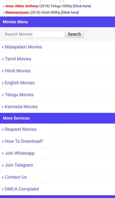 KL MOVIES android App screenshot 1